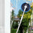 174cm Extendable Pole Cordless Electric Window Cleaner with Squeegee Wet Dry Use for Windows Doors Floors - Blue - 4