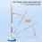 174cm Extendable Pole Cordless Electric Window Cleaner with Squeegee Wet Dry Use for Windows Doors Floors - Blue - 6