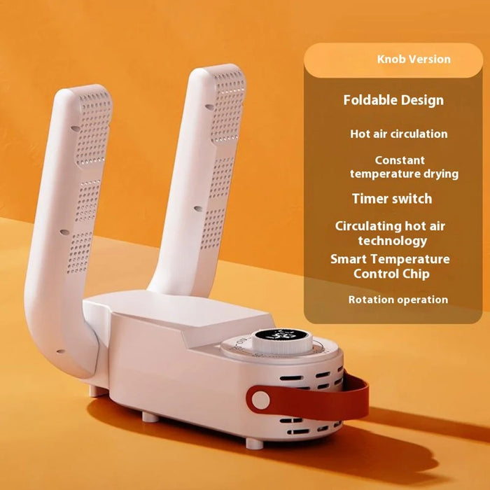 Foldable Electric Shoe Dryer Smart Shoes Dehumidifier with Timer Function Boots Socks Warmer, EU Plug - 2