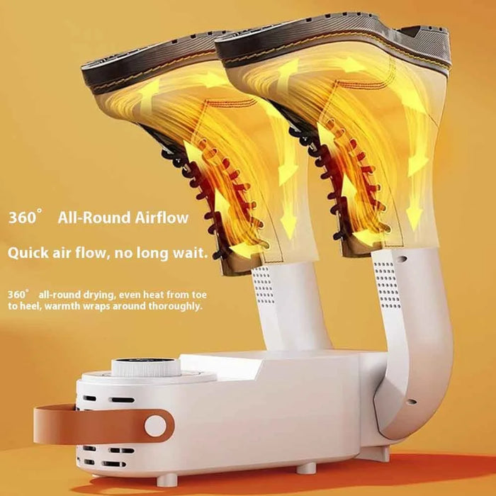 Foldable Electric Shoe Dryer Smart Shoes Dehumidifier with Timer Function Boots Socks Warmer, EU Plug - 4