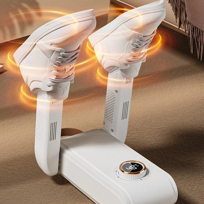 Dual Arms Intelligent Timer Shoe Dryer Quick Drying Dehumidification Foldable Shoes Drying Machine, EU Plug - 5