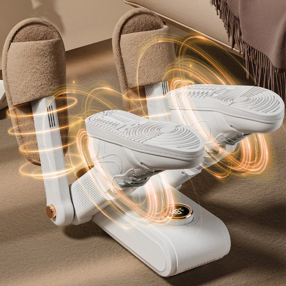 4 Arms Intelligent Timer Shoe Dryer Quick Drying Dehumidification Foldable Shoes Drying Machine, EU Plug - 2