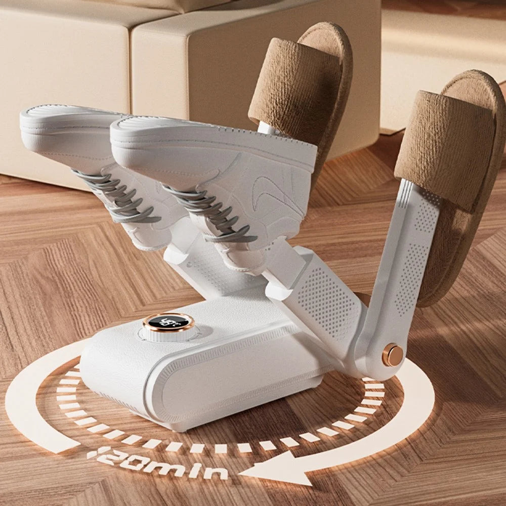 4 Arms Intelligent Timer Shoe Dryer Quick Drying Dehumidification Foldable Shoes Drying Machine, EU Plug - 3