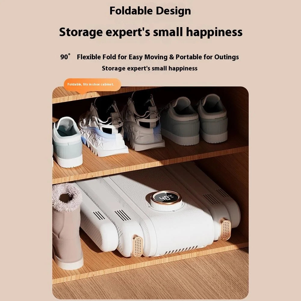 4 Arms Intelligent Timer Shoe Dryer Quick Drying Dehumidification Foldable Shoes Drying Machine, EU Plug - 5