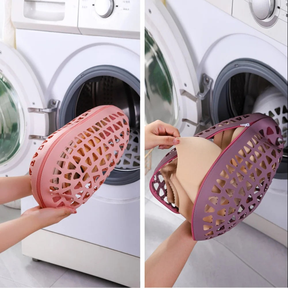 TPE Shoes Washing Bag for Washing Machine Laundry Bag for Sneakers Canvas Running Shoes Up To 33cm - Grey - 6