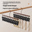 10 Clips Socks Hanger Retro Style Carbon Steel Drying Rack Multifunctional Laundry Organizer - 4