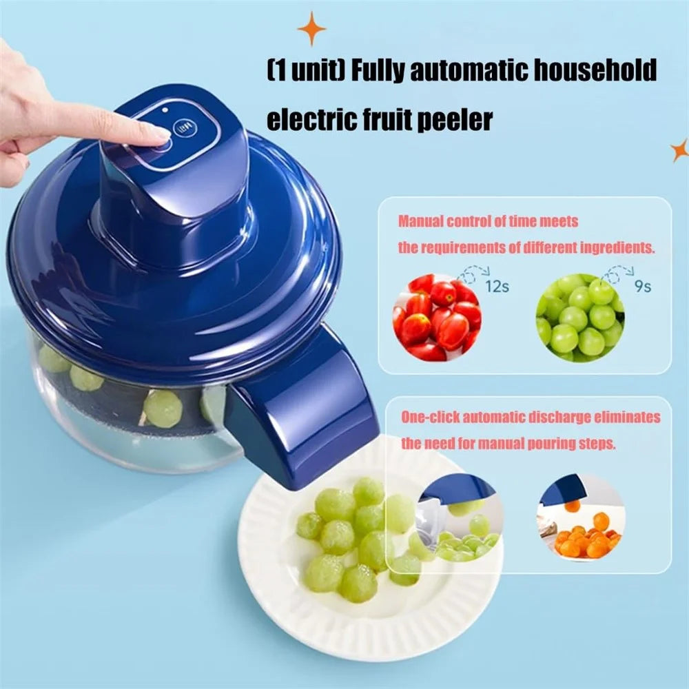 50W Motor Automatic Grape Peeler Machine, Electric Garlic & Cherry Tomato Peeler Skin Remover (BPA Free, No FDA) - 3