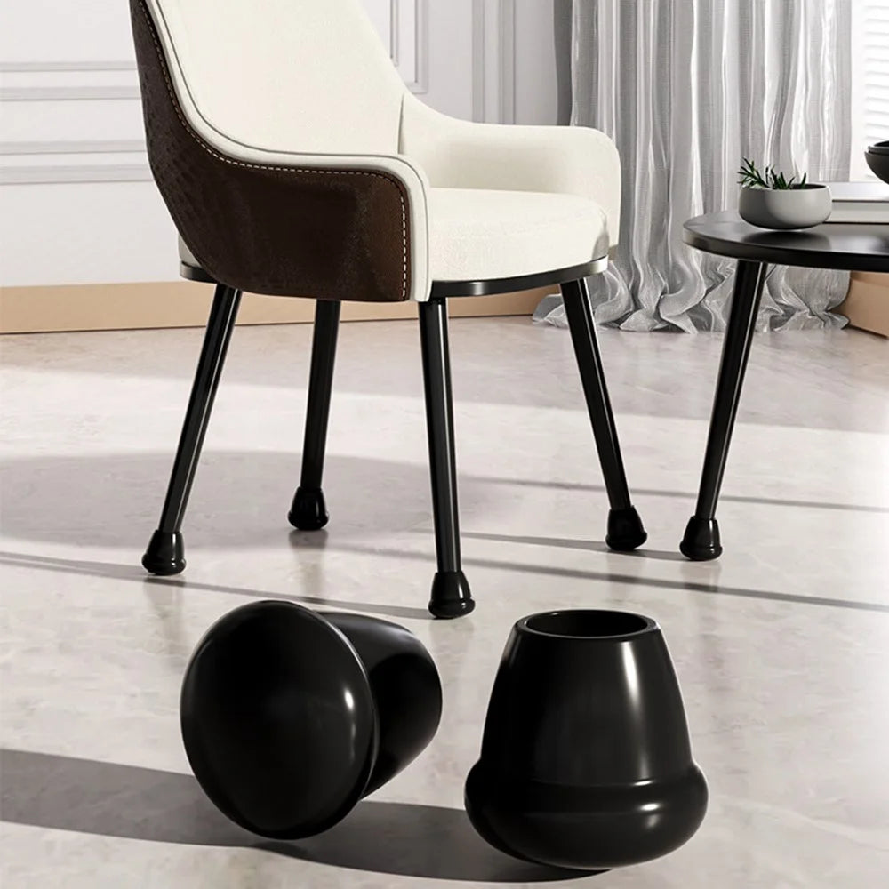 4Pcs Size S Chair Leg Covers Anti Scratch Floor Protectors Non Slip Silicone Furniture Feet Pads for 16-19mm Diameter - 2