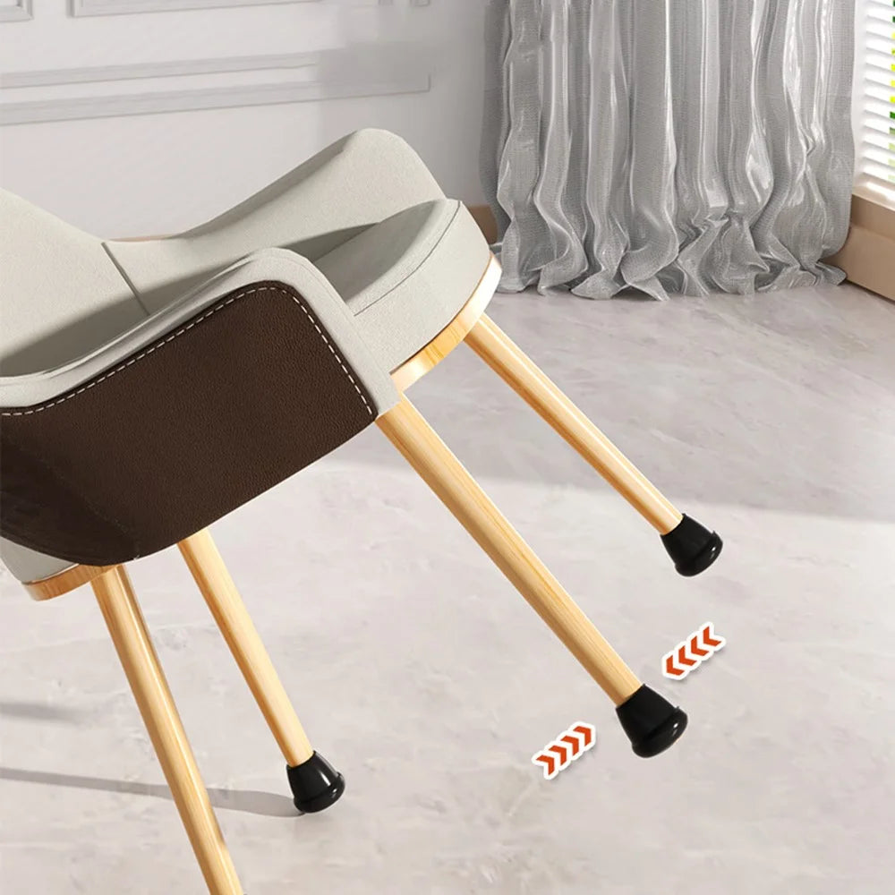 4Pcs Size S Chair Leg Covers Anti Scratch Floor Protectors Non Slip Silicone Furniture Feet Pads for 16-19mm Diameter - 3