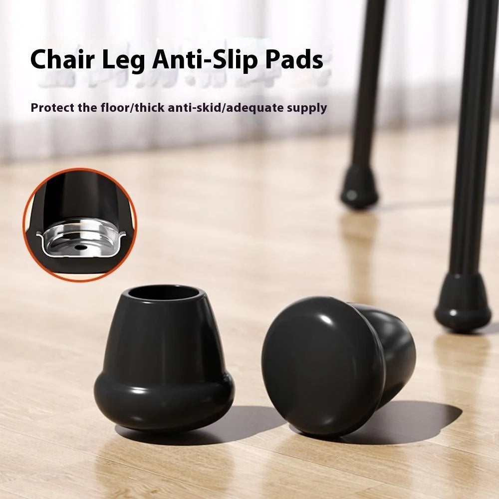 4Pcs Size S Chair Leg Covers Anti Scratch Floor Protectors Non Slip Silicone Furniture Feet Pads for 16-19mm Diameter - 6