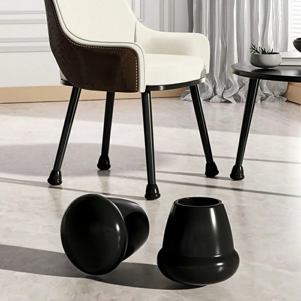 4Pcs Size L Chair Leg Covers Anti Scratch Floor Protectors Non Slip Silicone Furniture Feet Pads for 22-25mm Diameter - 7