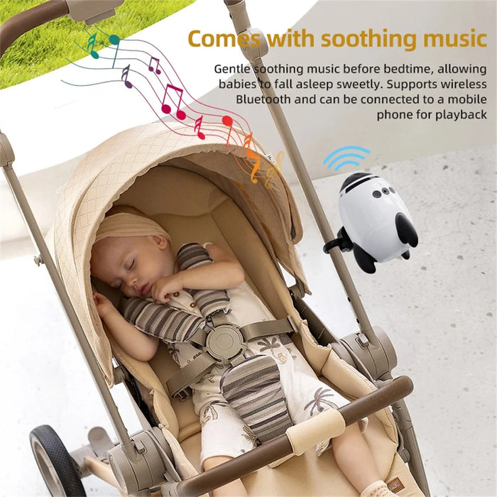 SR10 Portable Baby Stroller Shaker Infant Sleep Soothing Device with White Noise Bluetooth-compatible Music Player - 6