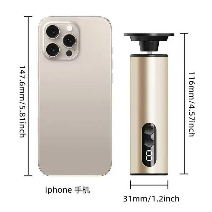 FR12 Mini Electric Foot Callus Remover 9 Speed Settings Dead Skin Remover Pedicure Tool Gift - Champagne - 7
