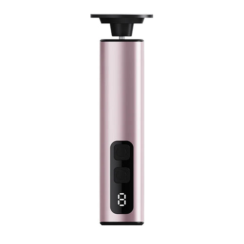 FR10 Portable Electric Foot File 9 Speed Settings LCD Display Callus Remover Aluminum Alloy Pedicure Tool Gift - Rose Gold - 1