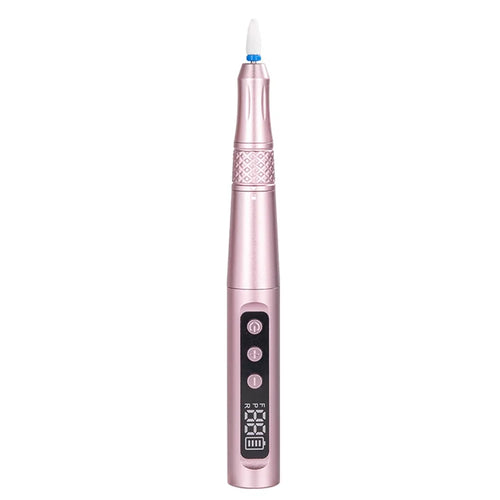 ND-10 Electric Nail Drill Machine Portable Manicure Pedicure Tool Gift Nail File Buffer Polisher - Pink - 1