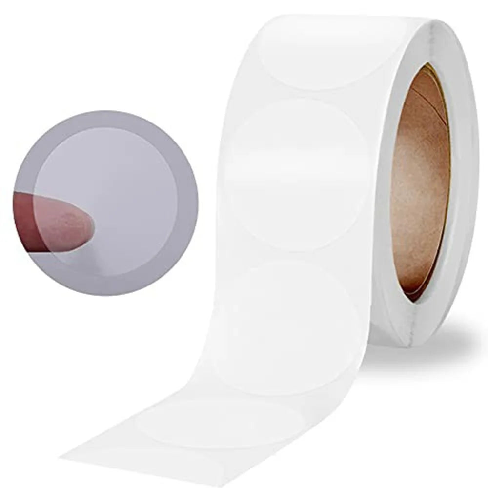500Pcs / Roll 3cm Diameter 5C Thickness Transparent Stickers Round Self Adhesive Labels for Envelopes Gifts - 1
