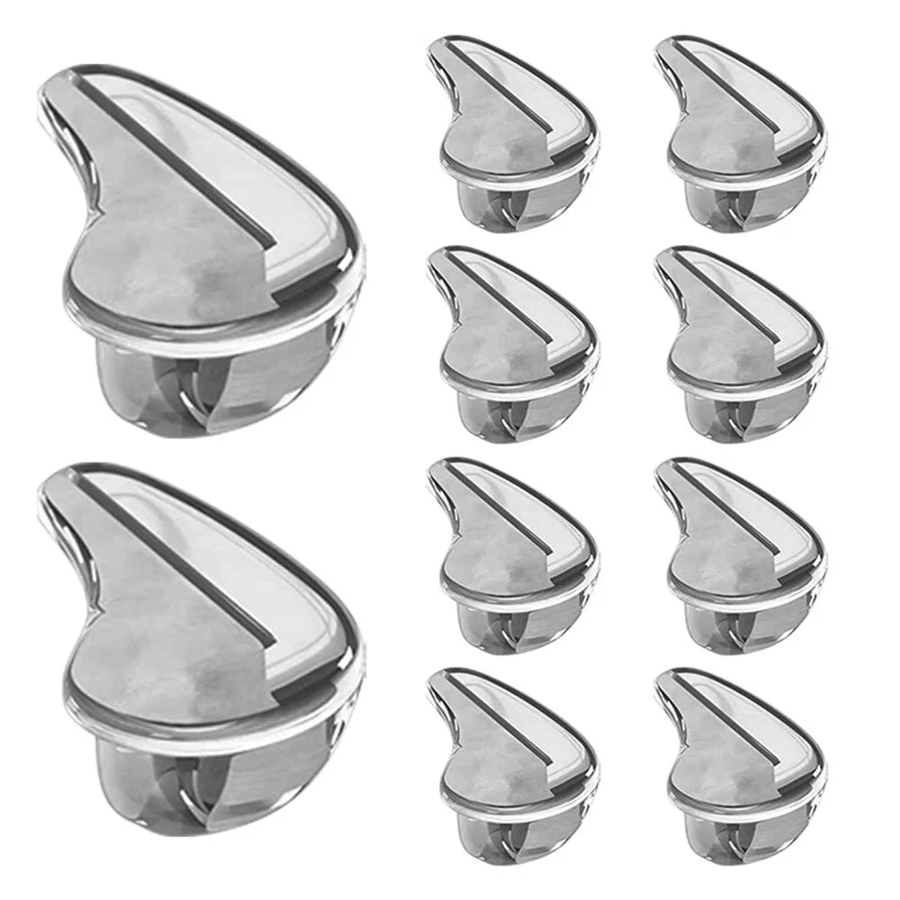 10Pcs Transparent Child Safety Corner Protectors Furniture Corner Edge Safety Protectors PVC Corner Bumpers Covers - Waterdrop Shape - 1