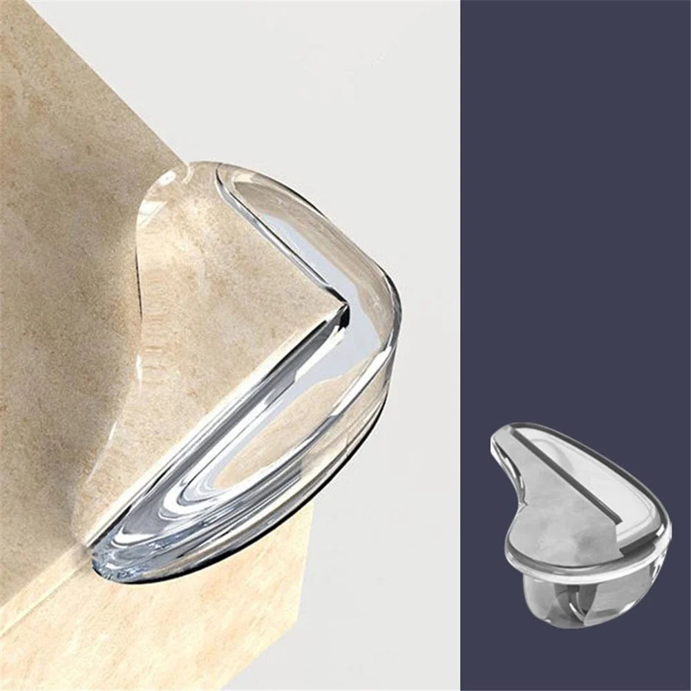 10Pcs Transparent Child Safety Corner Protectors Furniture Corner Edge Safety Protectors PVC Corner Bumpers Covers - Waterdrop Shape - 2