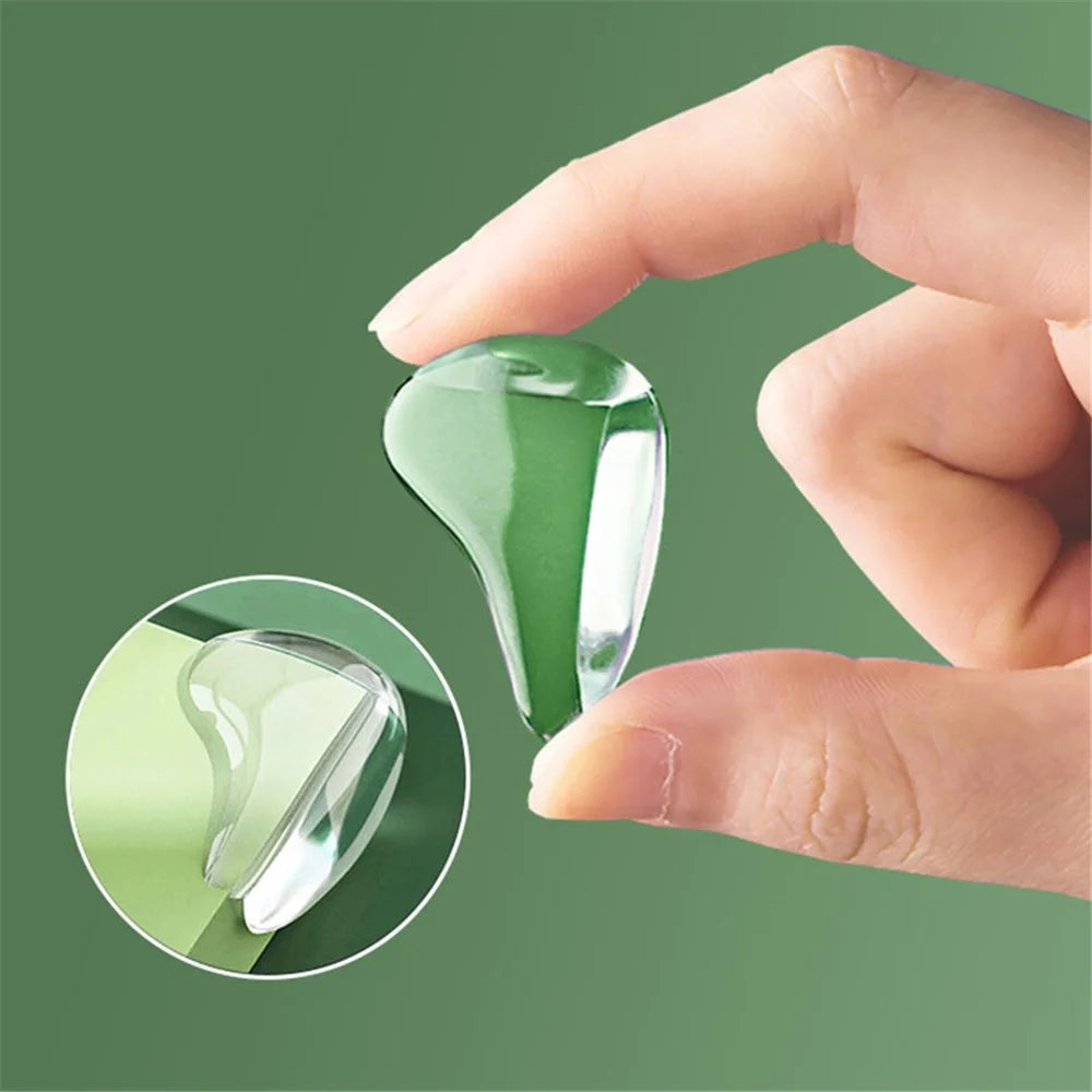 10Pcs Transparent Child Safety Corner Protectors Furniture Corner Edge Safety Protectors PVC Corner Bumpers Covers - Waterdrop Shape - 4