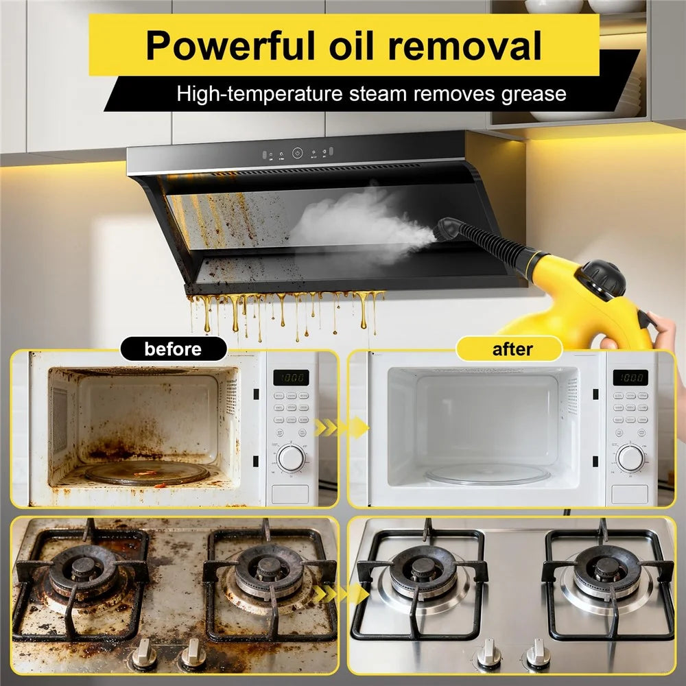 High Pressure Steam Cleaner Handheld Multi-Function Kitchen Home Appliance Portable Steamer for Cleaning - 7