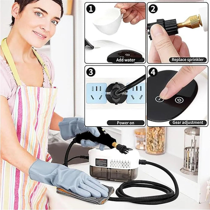 Multifunctional Steam Cleaner High Pressure High Temperature Handheld Disinfection Machine for Home Use - EU Plug - 7