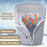 45 x 70cm Plant Frost Protection Cover Garden Tree Anti-Freeze Insulation Bag Oxford Fabric Eco-Friendly Pot Shield - Grey - 3