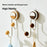 Suction Cup Hooks Multipurpose Wall Mounted Hangers for Bathroom / Kitchen / Living Room - Walnut - 2