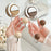 Suction Cup Hooks Multipurpose Wall Mounted Hangers for Bathroom / Kitchen / Living Room - Walnut - 3