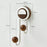 Suction Cup Hooks Multipurpose Wall Mounted Hangers for Bathroom / Kitchen / Living Room - Walnut - 5