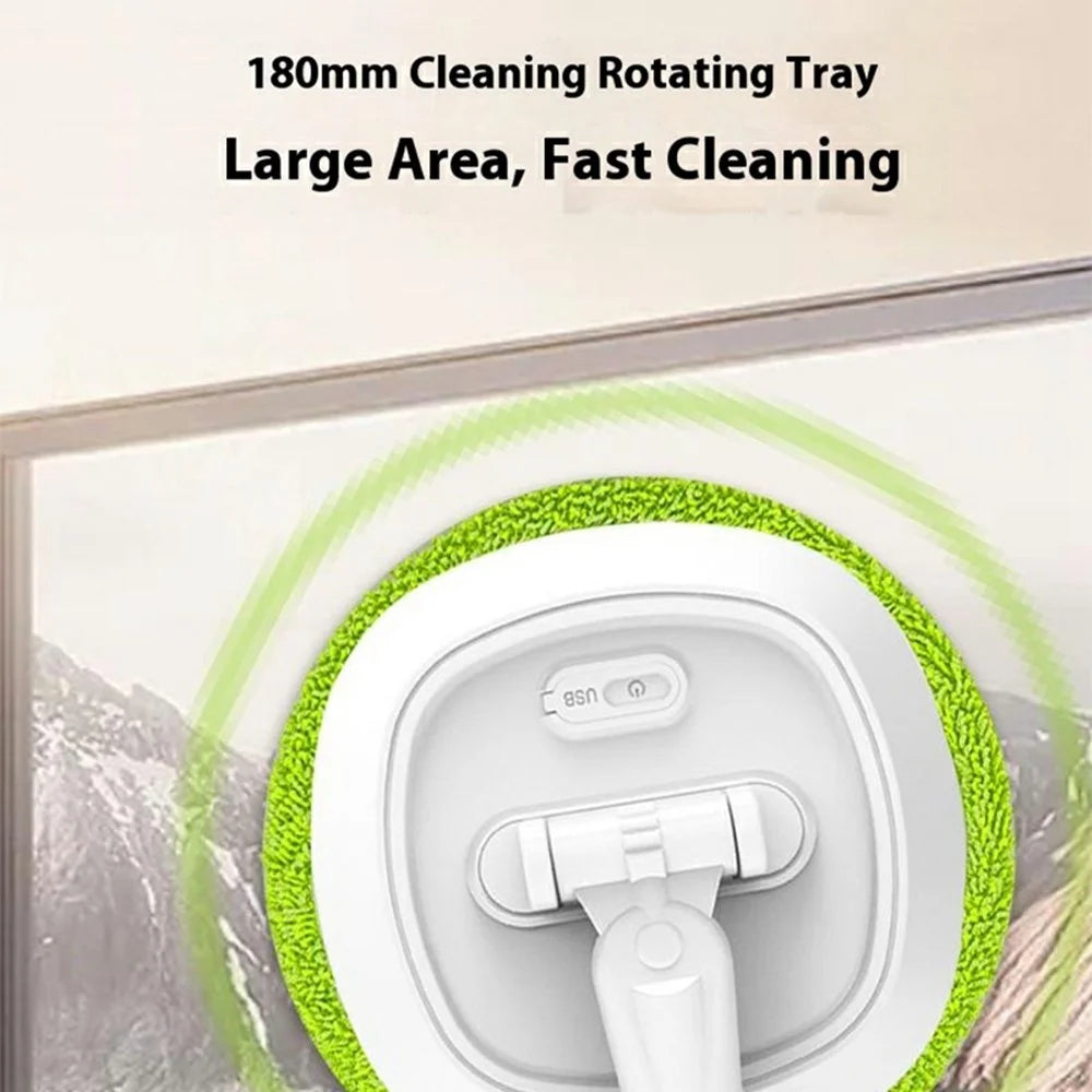 WV-981 Cordless Window Cleaning Robot Handheld Electric Mop for Glass Door Floor Ceiling - Yellowgreen - 2