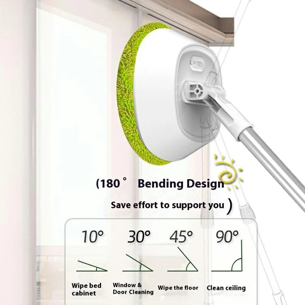 WV-981 Cordless Window Cleaning Robot Handheld Electric Mop for Glass Door Floor Ceiling - Yellowgreen - 4