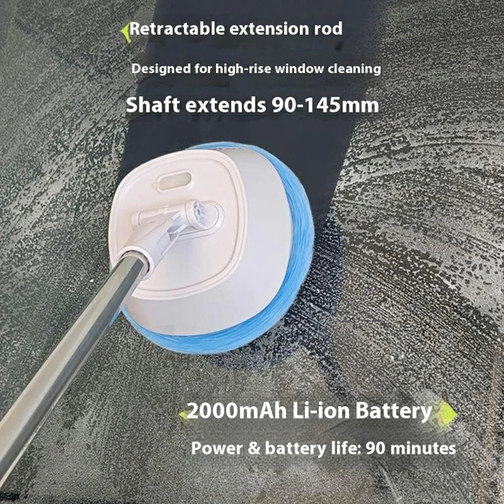 WV-981 Cordless Window Cleaning Robot Handheld Electric Mop for Glass Door Floor Ceiling - Yellowgreen - 6