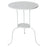 Round Side Table White Ceramic Top Thickened Iron Frame 3 Legs Sofa End Table for Living Room / Bedroom / Shop Decor - 1