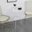 Round Side Table White Ceramic Top Thickened Iron Frame 3 Legs Sofa End Table for Living Room / Bedroom / Shop Decor - 5