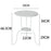 Round Side Table White Ceramic Top Thickened Iron Frame 3 Legs Sofa End Table for Living Room / Bedroom / Shop Decor - 7