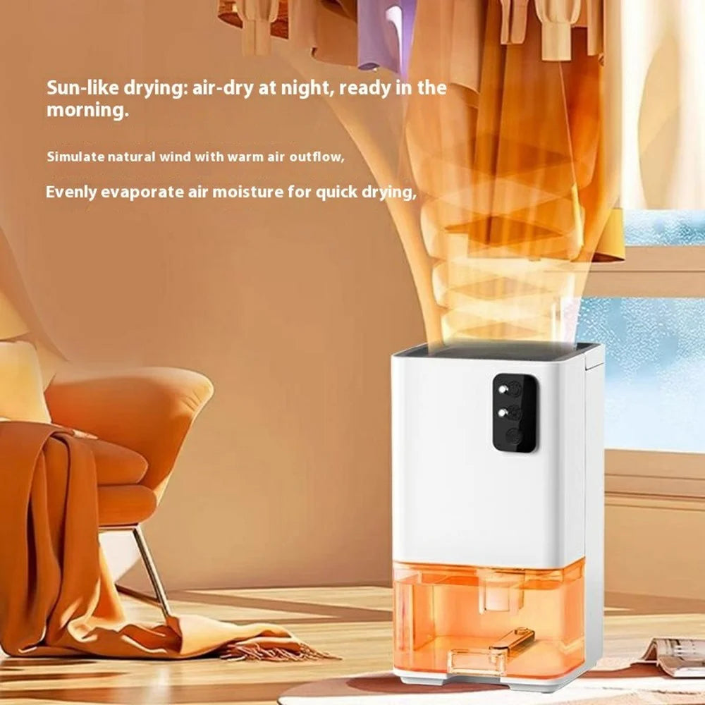 0818-1 1200ml Water Tank Semiconductor Dehumidifier for Home Silent Smart Moisture Remover - UK Plug - 5