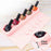 5 Slots Nail Polish Holder Stand Silicone Finger Separator Tray Manicure Tool for Home Salon - Pink - 4