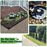 Garden Landscape Edging Length: 10m, 3.8cm x5cm Lawn Edging Border L-Shaped Barrier with 30PCS Stakes - Black - 6