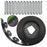 Garden Landscape Edging Length: 10m, 5cm x5cm Lawn Edging Border L-Shaped Barrier with 30PCS Stakes - Black - 1