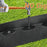 Garden Landscape Edging Length: 10m, 5cm x5cm Lawn Edging Border L-Shaped Barrier with 30PCS Stakes - Black - 3