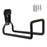 Space Saving Heavy Duty Wall Mounted Garage Storage Hanger for Garden Hose  /  Power Cord  /  Yard Tools Organizer - Black - 1