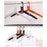 Ultralight Aluminum Alloy Foldable Hanger for Camping Travel Portable Magic Clothes Hanger - Silver - 7