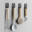 4Pcs No Trace Magnetic Hooks for Refrigerator Side Door Multipurpose Strong Magnet Hanger - Black - 2