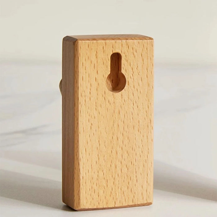 Wall Mounted Wooden Hook Space Saving Beech Wood Hanger for Entryway Coat Hat Rack - 4