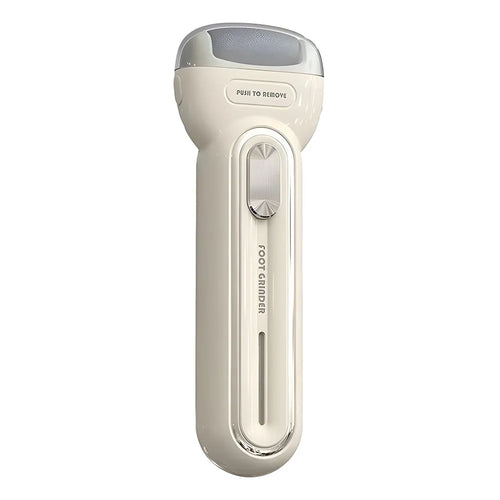 A18 Electric Foot Callus Remover Battery Powered Pedicure Tool Dead Skin File Foot Grinder for Home - Beige - 1