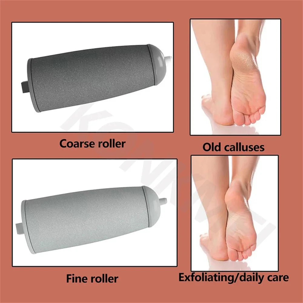 USB Rechargeable Electric Foot File 2 Speed Settings Callus Remover Pedicure Tool for Dead Skin Removal - 4