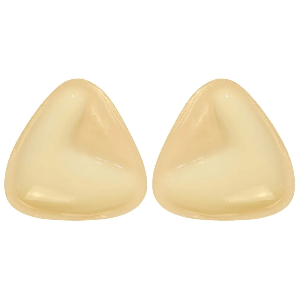 1 Pair Double Sided Adhesive Triangle Bra Inserts for Women Invisible Breathable Push Up Breast Pad - A - 1