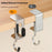 4Pcs Dual Hook Detachable Backpack Hanger for Desk Side Stainless Steel Clip On Hanging Organizer - 4