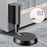 Non-magnetic Push Press Door Stopper Floor Mount Silent Buffer for Bathroom Bedroom Wall Protector - Black - 1
