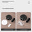 Non-magnetic Push Press Door Stopper Floor Mount Silent Buffer for Bathroom Bedroom Wall Protector - Black - 5